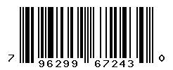 UPC barcode 796299672430