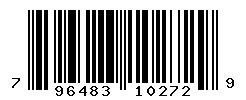 upc 796483102729 barcode image