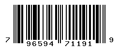 UPC barcode number 796594711919