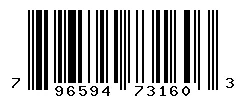 UPC 796594731603 barcode image