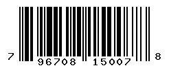 UPC barcode 796708150078