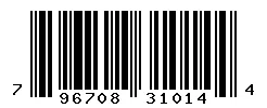 UPC 796708310144 barcode image