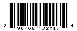 UPC 796708320174 barcode image