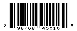 UPC 796708450109 barcode image