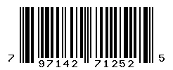 UPC barcode 797142712525