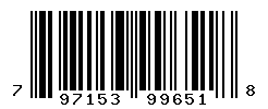 UPC barcode number 797153996518
