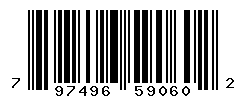 UPC barcode number 797496590602