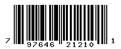 UPC barcode 797646212101
