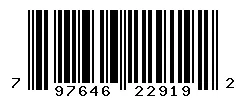 UPC barcode 797646229192