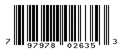 UPC barcode 797978026353