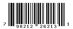 UPC 798212262131 barcode image