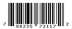 UPC barcode 798235721172
