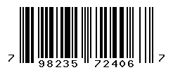 UPC barcode 798235724067