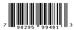 UPC 798295994813 barcode image