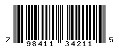 UPC barcode number 798411342115