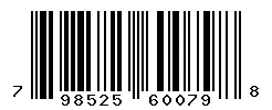 UPC barcode 798525600798