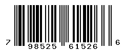 UPC barcode 798525615266