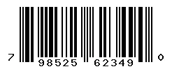 UPC 798525623490 barcode image