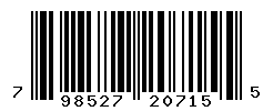 UPC barcode number 798527207155