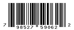 UPC barcode 798527590622