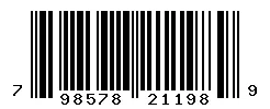 UPC barcode 798578211989