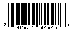 UPC barcode number 798837946430