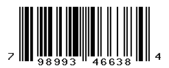 UPC barcode number 798993466384