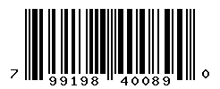 UPC barcode number 799198400890