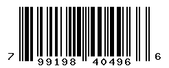 UPC barcode number 799198404966