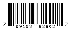 UPC barcode number 799198826027