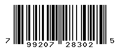 UPC barcode number 799207283025