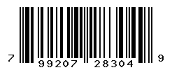 UPC barcode number 799207283049