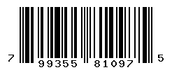 UPC barcode number 799355810975