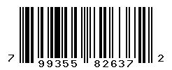 UPC barcode number 799355826372