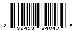 UPC barcode number 799418648439