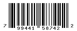 UPC barcode number 799441587422