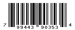 UPC barcode number 799443903534