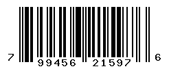 UPC barcode number 799456215976