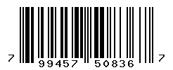 UPC barcode number 799457508367