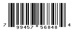 UPC barcode number 799457568484