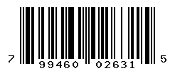 UPC barcode number 799460026315