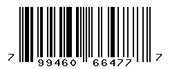 UPC barcode number 799460664777