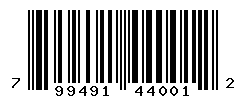 UPC barcode number 799491440012