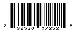 799530072525 barcode