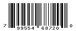 UPC barcode 799554687200