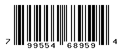 UPC barcode number 799554689594