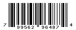 UPC barcode number 799562964874