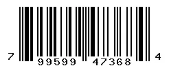 799599473684 barcode