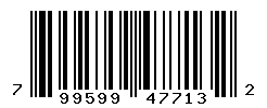 UPC barcode number 799599477132