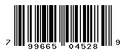UPC barcode number 799665045289